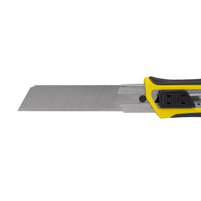 Brytbladskniv med Non-Slip gummigrepp, 25 mm bladbredd och automatisk låsning